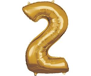 Amscan 9906267 Rm S/Shape: 2 Gold