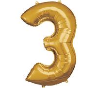 Amscan 9906268 Rm S/Shape: 3 Gold