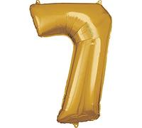 Amscan 9906272 Rm S/Shape: 7 Gold