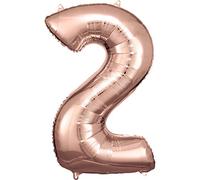 Amscan 9906277 Rm S/Shape: 2 Rose Gold