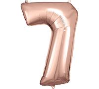Amscan 9906282 Rm S/Shape: 7 Rose Gold
