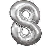 Amscan 9906293 Rm S/Shape:8 Silver