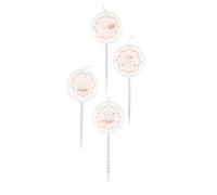 Amscan 9906326 - Princess for a Day Kids Birthday Party Mini Cake Candles on Wooden Picks - 4 Pack