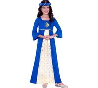 Tudor Princess Fancy Dress Party Costume Girls Medieval Maiden Marion Book Day