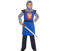 amscan 9906386 Kids Blue Medieval Knight World Book Day Boys Fancy Dress Costume Age: 8-10 Years