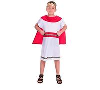 amscan 9906399 Boys Red Caped Caesar Toga Book Week Fancy Dress Costume Age 6-8 Years