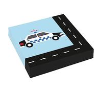 20 Napkins On The Road for Children's Birthday Parties and Children's Parties Vehicles Cars Police Fire Brigade Ambulance Birthday Napkins Paper Napkins