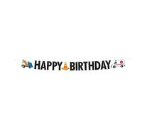 Amscan 9906584 - On the Road Kids Happy Birthday Letter Banner Party Decoration - 3m