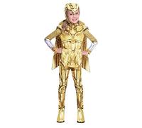 Amscan 9906677 - Kids Official Warner Bros Wonder Woman Gold Girls Fancy Dress Costume Age: 6-8 Yrs