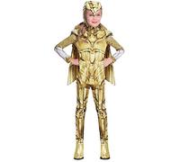Amscan 9906677 - Kids Official Warner Bros Wonder Woman Gold Girls Fancy Dress Costume Age: 6-8 Yrs