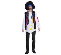amscan 9906859 Mens 1980s Boy George Chameleon Pop Star Fancy Dress Music Icon Costume Outfit (Chest: 46"-50")