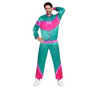 Amscan 9906979 Adult Mens Jogging Suit Costume Size Standard, Multi-Coloured