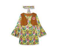 Amscan 9906991 - Women's 1960's Psychedelic Hippy Adults Fancy Dress Costume Size: 8-10