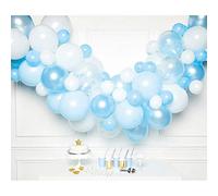 Amscan Balloon Arch Kit 9907434 – Blue & White DIY Latex Garland, 70 Pieces