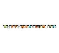 Amscan 9907451 - Halloween Friends Party Letter Banner Decoration - 1.92 m