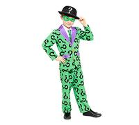 Amscan 9907658 Child Boys Official Warner Bros DC Comics Licensed The Riddler Fancy Dress Costume (6-8 years)