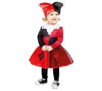 Amscan 9907672 Child Girls Official Warner Bros. Licensed Comic Book Harley Quinn Toddler Fancy Dress Costume (6-12 months)