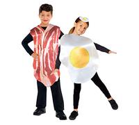 amscan 9908682 Child Breakfast Buddies Bacon & Egg Costume Tops (Standard)