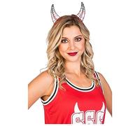 amscan 9908987 Adult Headband Cage 3D Devil Red