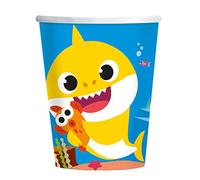 Amscan 9909041-66 - Baby Shark Kids Birthday Party Paper Cups - 8 Pack