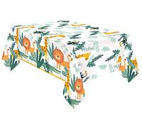 Amscan 9909352 - Get Wild Animals Kids Birthday Party Paper Table Cover - 1.8m