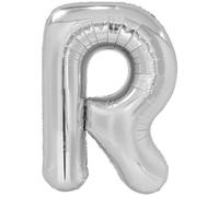 Amscan 9909567 - Silver Letter R SuperShape Foil Balloon - 39"