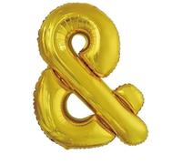 Amscan 9909607 - Gold & Symbol SuperShape Foil Balloon