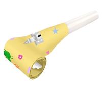 amscan 9909855 Paper Party Horn Knight and Princess 30 cm Yellow Pack of 8 Multi-Coloured