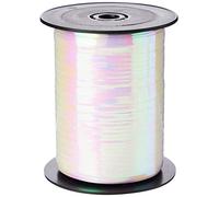 Amscan 991003 - Iridescent White Curling Balloon Ribbon Spool - 230m