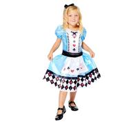 amscan 9910087 - Girls Sustainable Alice In Wonderland World Bok Day Fancy Dress Costume Age: 3-4 Yrs