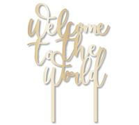 Amscan 9910288 - Ready to Pop Baby Shower Welcome to the World Cake Topper - 19cm