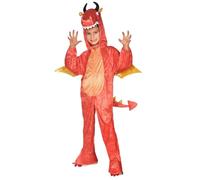amscan 9910655 Childs Red Fire Dragon Fancy Dress Costume Age 3-4 Years