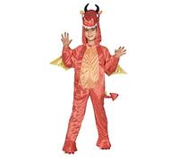 amscan 9910656 Childs Red Fire Dragon Fancy Dress Costume Age 4-6 Years