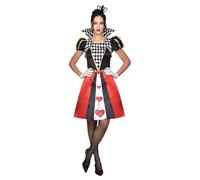 amscan 9911124 - Women's Queen of Hearts World Book Day Fancy Dress Costume Size: 12-14
