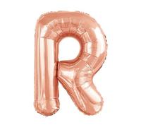 Amscan 9911480 9911480-Rose Letter R SuperShape Foil Balloon-39, Rose Gold