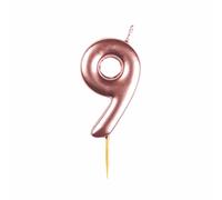 amscan 9911554 Rose Gold Numerical Candle 9