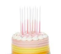 Amscan 9911571 - Pink Mix Tall Skinny Cake Candles - 10 Pack