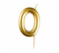 amscan 9911804 Gold Numerical Candle 0