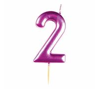 amscan 9911835 Met Pink Numerical Candle 2