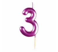 amscan 9911836 Met Pink Numerical Candle 3