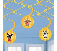 amscan 9911887 - Official Licensed Bing Paper Swirl Decorations (6 Pack) Party Supplies