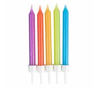 Amscan 9911943 Stnd Candle Primary- 10 Pack