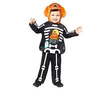 Amscan 9912067 - Hey Duggee Skeleton Kids Halloween Costume 3-4 Yrs