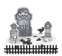 Amscan 9912248 - Halloween Build your own Cemetery Table Decorations Kit - 24 Pieces