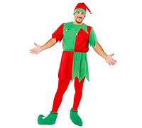 amscan 9912320 Adult Mens Basic Elf Fancy Dress Costume (Extra Large)