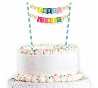 Amscan 9912371 - Hooray! Rainbow Party Time Birthday Cake Bunting Decoration