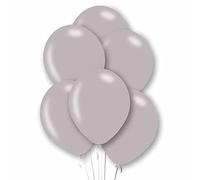 Amscan 9912711 - Metallic Silver 11" Latex Party Balloons - 10 Pack