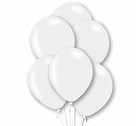 Amscan 9912718 Rtl Balloon Pk10 27Cm White- 6 Pack