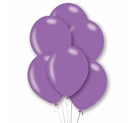 Amscan 9912742 - Metallic Purple 11" Latex Party Balloons - 10 Pack