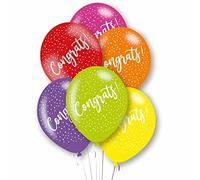 Amscan 9912744 Rtl Balloon Pk6 27Cm Congrats